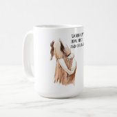 ロマンチックな引用文と素敵な妊娠妻のギフト コーヒーマグカップ (正面左)