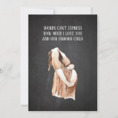 ロマンチックな引用文と素敵な妊娠妻のギフト シーズンカード (正面)