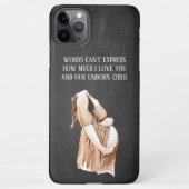 ロマンチックな引用文と素敵な妊娠妻のギフト iPhoneケース (裏面)