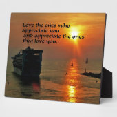 ロマンチックな引用文 フォトプラーク (側面)