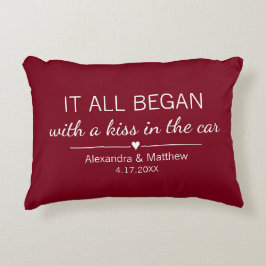 ロマンチックな思い出の始まり オーダーメイド カップルギフト アクセントクッション