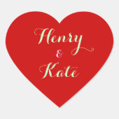 ロマンチックな恋の名前を冠したハート型のシール ハートシール (正面)