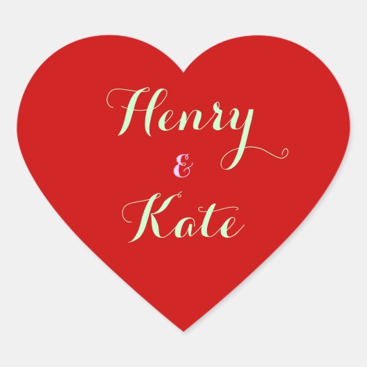 ロマンチックな恋の名前を冠したハート型のシール ハートシール (正面)