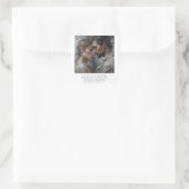 ロマンチックな恋の詩バレンタインアート スクエアシール (バッグ)