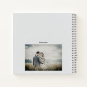 ロマンチックな恋人プラト引用文個人写真ジャーナル ノートブック (裏面)