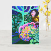 ロマンチックな恋愛宣言 カード (黄色い花)