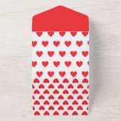 ロマンチックな恋愛提案カード オールインワン招待状 (外側)