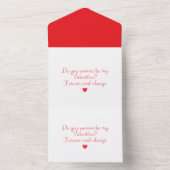 ロマンチックな恋愛提案カード オールインワン招待状 (内側)