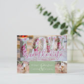 ロマンチックな愛が空にある日付を保存 案内ポストカード (スタンド正面)