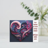 ロマンチックな愛のギフトカード シーズンポストカード (スタンド正面)