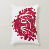 ロマンチックな愛のハート枕 – バレンタインに最適 アクセントクッション (正面(垂直))