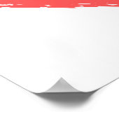 ロマンチックな愛の引用文、赤いハートのスクリプスタイリッシュト ポスター (角)