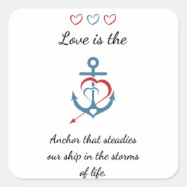 ロマンチックな愛の詩のバモダンンタイン スクエアシール