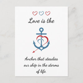 ロマンチックな愛の詩のバモダンンタイン ポストカード