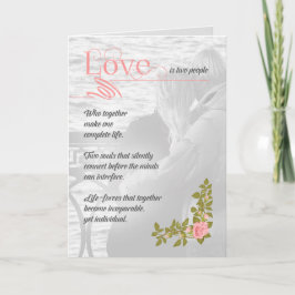 ロマンチックな愛は私たちソウルソネットからの挨拶™ カード