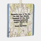 ロマンチックな愛は鍵 セラミックオーナメント (右)