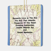 ロマンチックな愛は鍵 セラミックオーナメント (左)