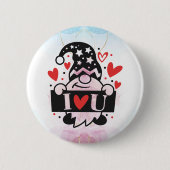 ロマンチックな愛情：私はあなたを愛する格言ボタン 缶バッジ (正面)