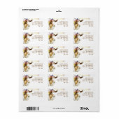 ロマンチックな愛結婚の鳥の住所 シール (フルシート)