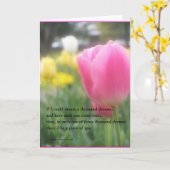 ロマンチックな愛詩の挨拶状 カード (黄色い花)