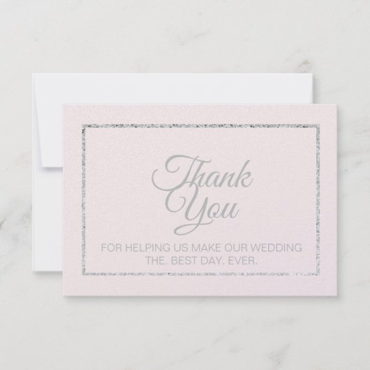 ロマンチックな感謝カード 招待状 (正面)