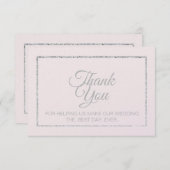 ロマンチックな感謝カード 招待状 (正面/裏面)