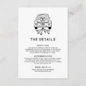 ロマンチックな手お洒落引き結婚の詳細 エンクロージャーカード (正面)