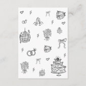 ロマンチックな手お洒落引き結婚の詳細 エンクロージャーカード (裏面)