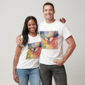 ロマンチックな手を合わせる Tシャツ (ユニセックス)