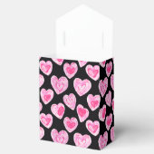 ロマンチックな手描きピンクハートバレンタイン抱き枕 フェイバーボックス (オープン)