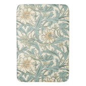 ロマンチックな手描き植物野花かわいらし バスマット (正面縦)