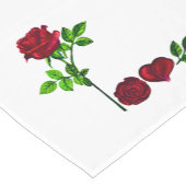 ロマンチックな手絵を描バラテーブルランナー ショートテーブルランナー (コーナー)