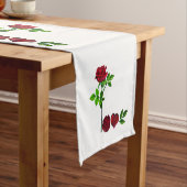 ロマンチックな手絵を描バラテーブルランナー ショートテーブルランナー (インサイチュ)