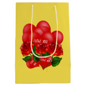 ロマンチックな抱き枕 ミディアムペーパーバッグ (裏面)