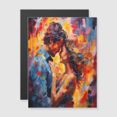 ロマンチックな抱擁の表現主義抽象芸術ラブアート (正面/裏面)