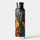 ロマンチックな抱擁 | モザイクウィメンアイアート ウォーターボトル (右面)