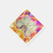 ロマンチックな抽象芸術ランの絵画水色 スタンダードカクテルナプキン (角)