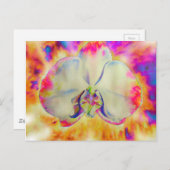 ロマンチックな抽象芸術ランの絵画水色 ポストカード (正面/裏面)