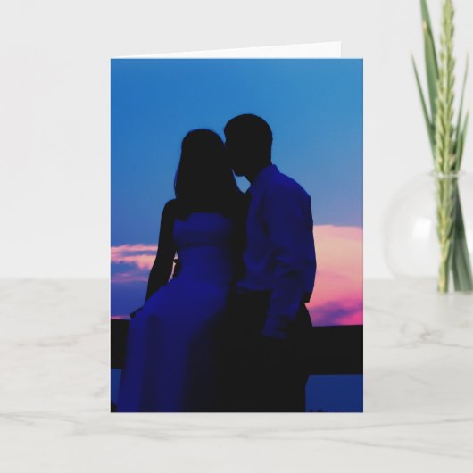 ロマンチックな挨拶状 カード (正面)