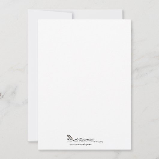 ロマンチックな散歩のモノグラムの灰色の結婚式招待状 招待状 (裏面)