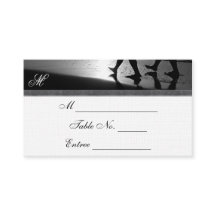 ロマンチックな散歩モノグラム結婚シルバー座席表