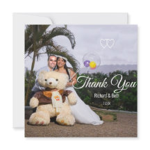 ロマンチックな新郎新婦ありがとう結婚。