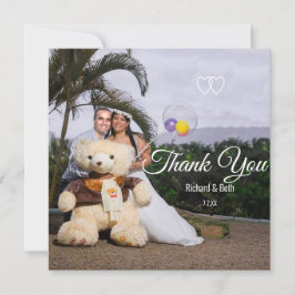 ロマンチックな新郎新婦ありがとう結婚。