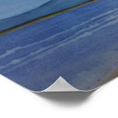 ロマンチックな日のビーチ ポスター (角)