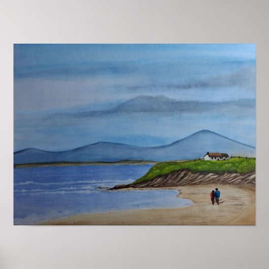 ロマンチックな日のビーチ ポスター (正面)