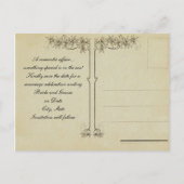 ロマンチックな日付はがきを保存 案内ポストカード (裏面)