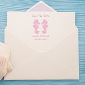 ロマンチックな日付を保存するシーホースの自己の印鑑 セルフインキングスタンプ