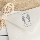 ロマンチックな日付を保存するシーホース ラバースタンプ