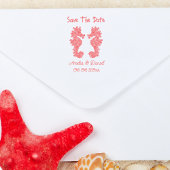 ロマンチックな日付を保存するシーホース ラバースタンプ