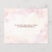 ロマンチックな日本ピンクのさくらんぼの花が日付を保存 (裏面)